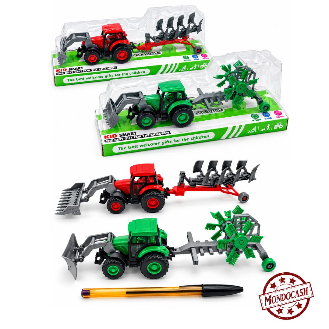TRACTEUR AVEC REMORQUE 25 CM (MJ71649) 72/24