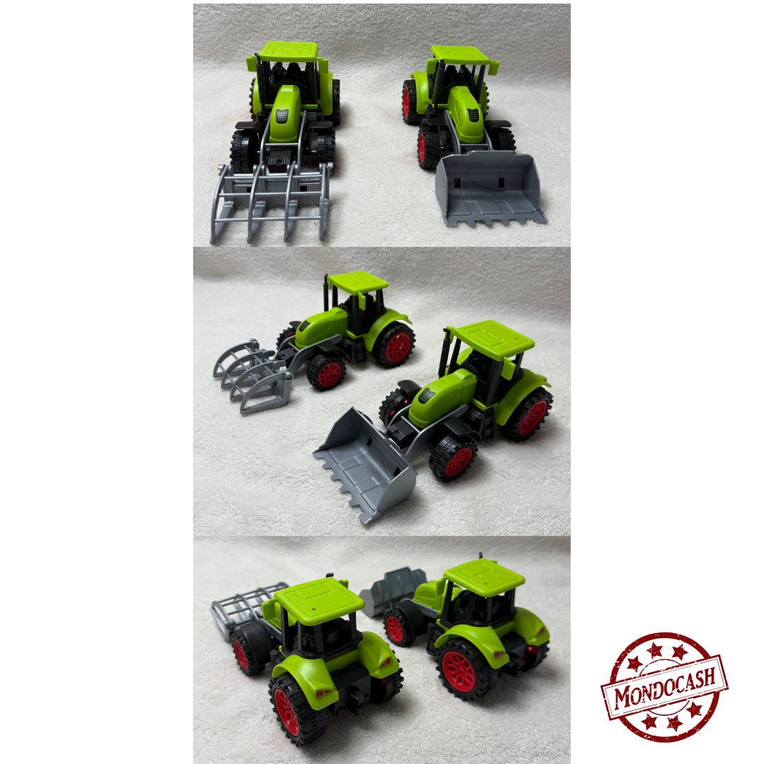 TRACTEUR VERT FRICTION X12PCS (MJ70505) 120