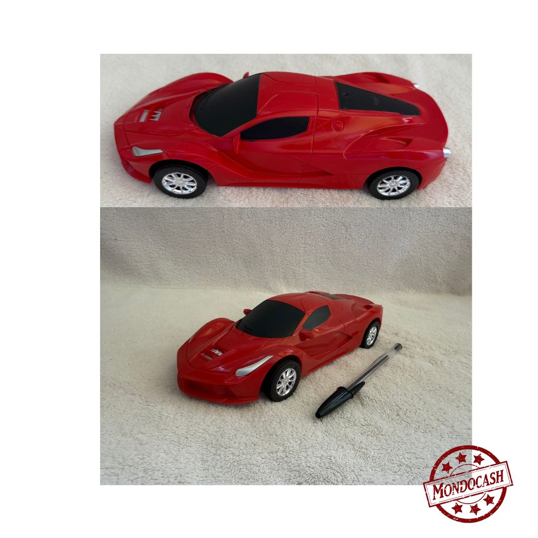 Jouet de voiture de sport friction de couleur rouge