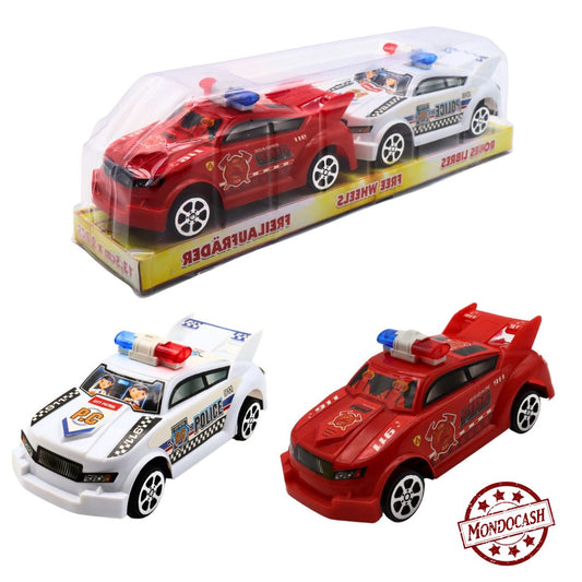VOITURE POLICE 2 PCS 13,5 CM (BG48443) 192/24
