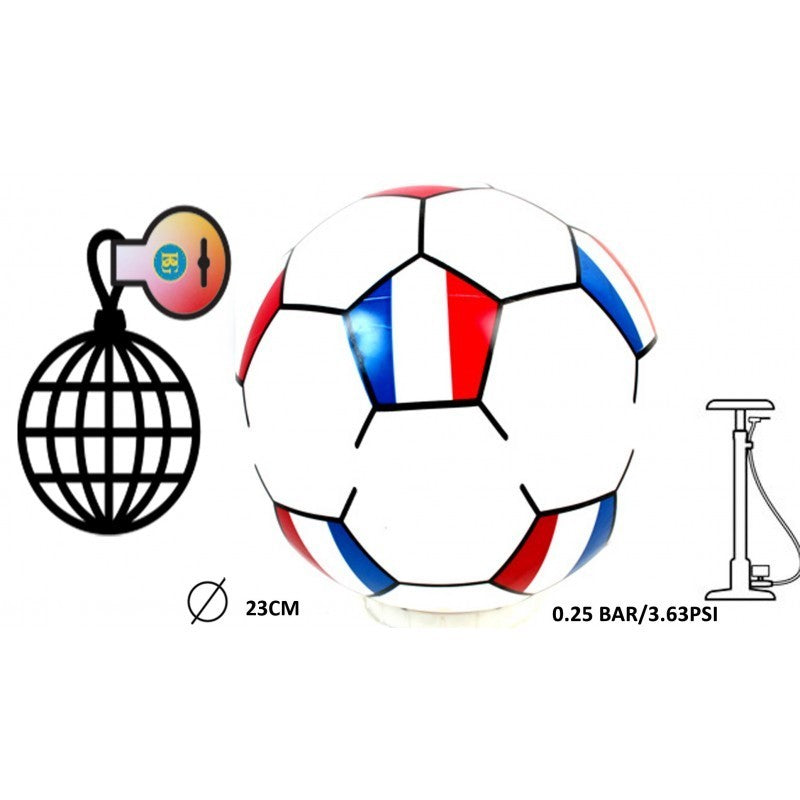 BALLON FOOT FRANCE 23CM (BG22375) 24/144/288