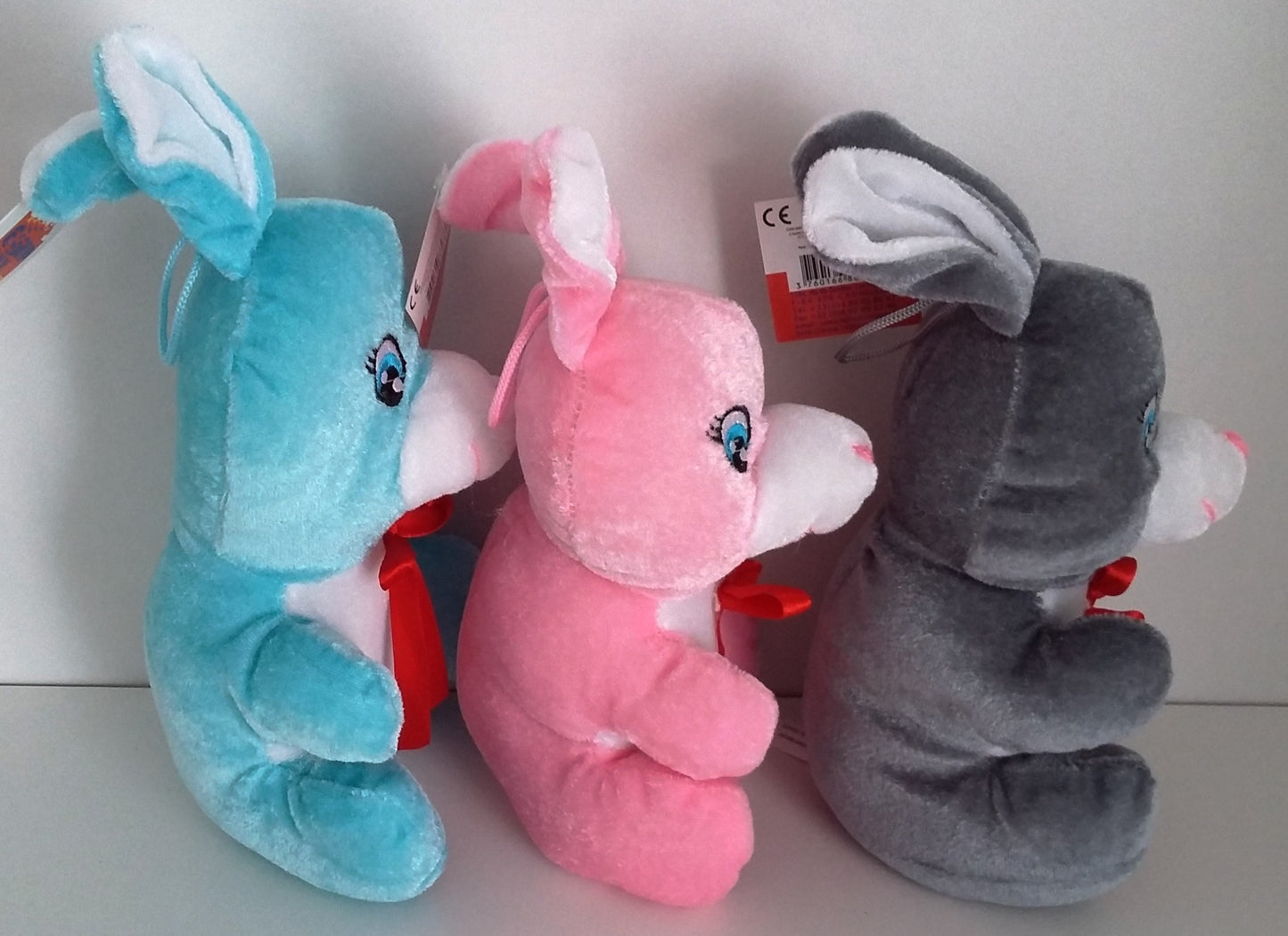 PELUCHE LAPIN 17CM X12PCS (MJ4780)