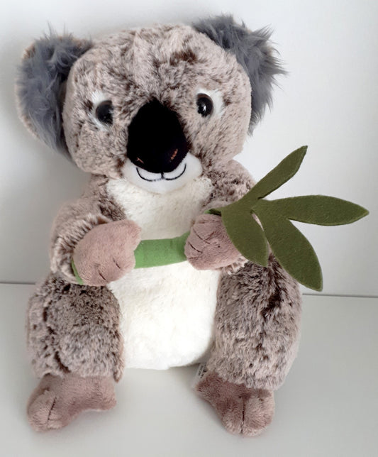 PELUCHE KOALA AVEC FEUILLE 28 CM (MJ2762) 6/48