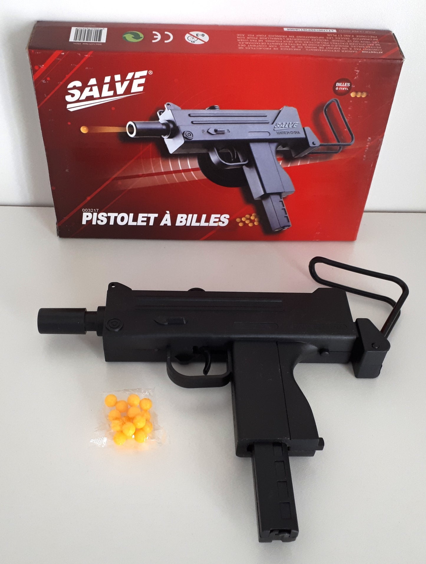 PISTOLET UZI NOIR 16 CM (TF3217) 144/72