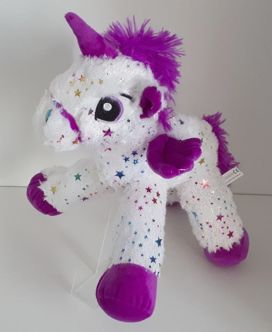 PELUCHE LICORNE BLANCHE ETOILE 25 CM (MJ5831)