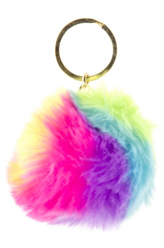 PORTE CLE BOULE POILUE AEC 8CM X12PCS (LG9848) 300