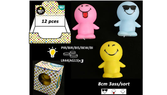 VEILLEUSE SMILEY X 12 PCS (BG89828)