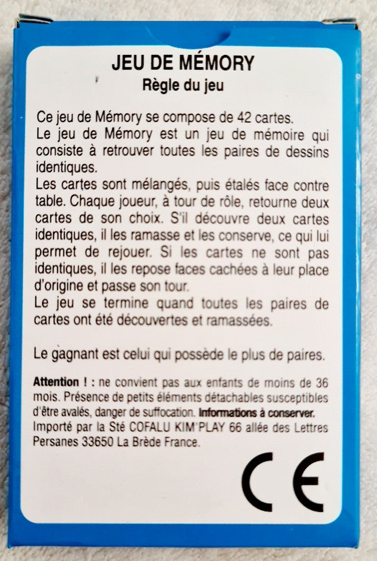 JEU DE MEMORY (CO1358 2)