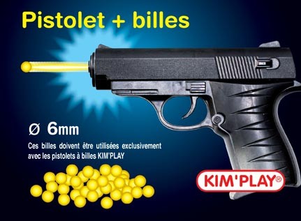 PISTOLET BILLES 15CM (CO300019) 144/36