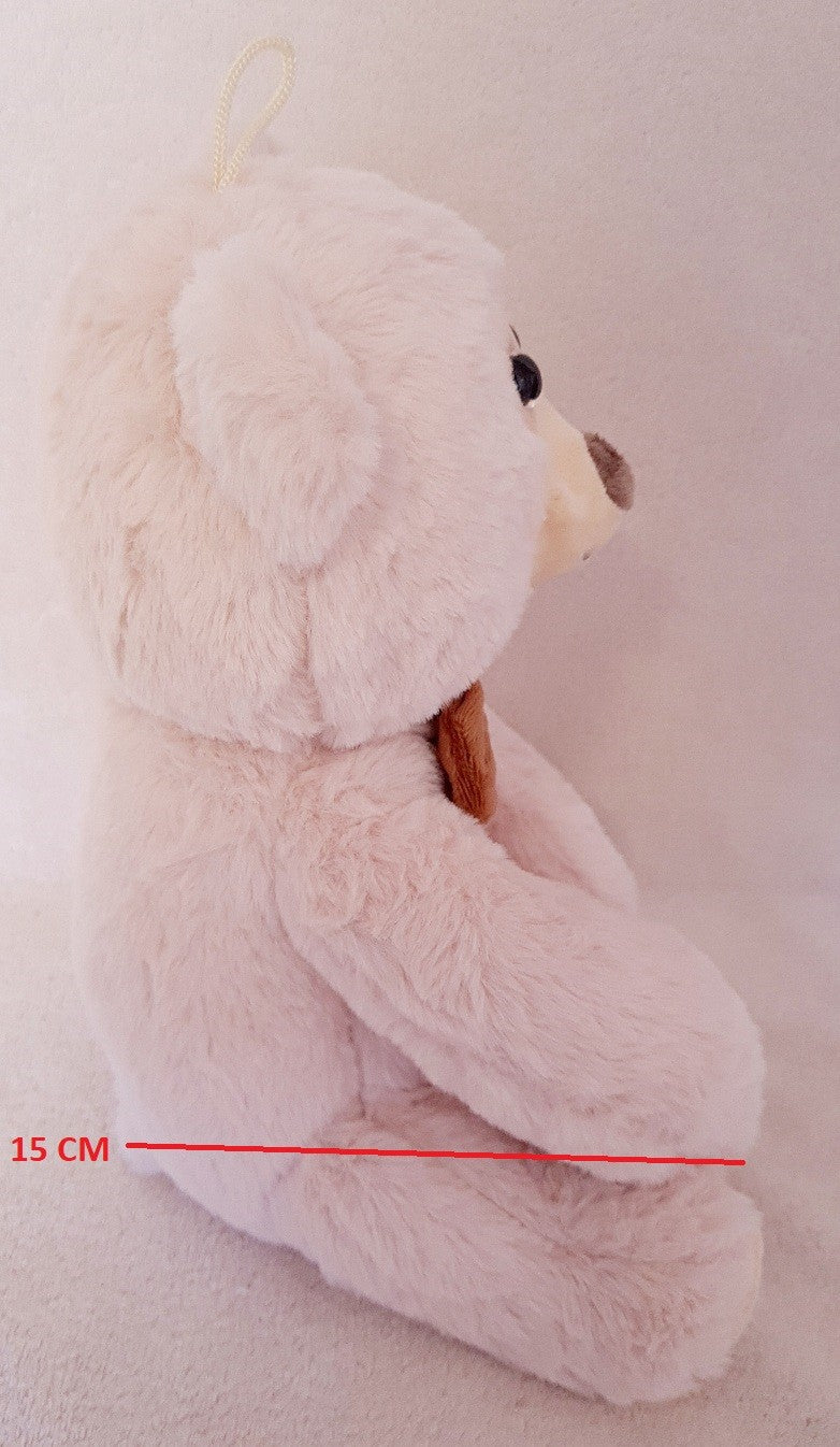 PELUCHE OURS NOEUD MARRON 26CM (MJ50323) 42