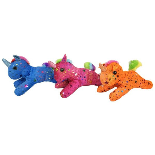 PELUCHE LICORNE ETOILE ALLONGEE 20CM X12PCS (MJ40065)